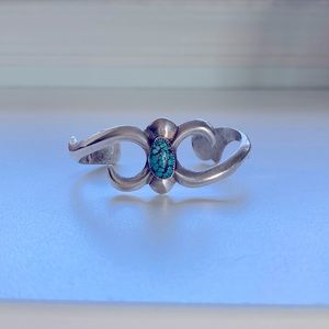 Vintage Sterling Silver and Turquoise Cuff Bracelet